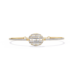 Bracelet de luxe en gros, bracelet infini en or véritable 18 carats avec diamants, bijoux en or massif pour femmes et filles - Product Image 6