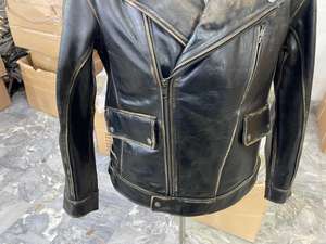 Veste de motard en cuir à manches longues pour hommes noire personnalisée haute qualité nouveau design Streetwear fermeture éclair poche vente en gros - Product Image 2