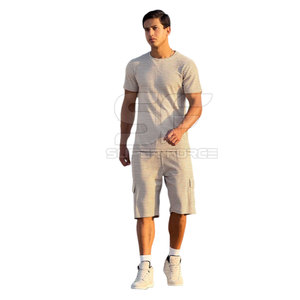 Men T Shirt and <b>Shorts</b> Set Quick <b>Dry</b> Fabric Ideal for Gym Fitness and Training Lightweight Men T Shirt and <b>Shorts</b> Set - Product Image 1