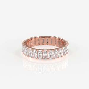 วงแหวนทอง18K ประดับเพชรเปล่งประกายในห้องปฏิบัติการ - Product Image 6
