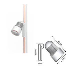 Made in Italy High Quality Modern and Minimal Design 3W Height and Rotation Adjustable Mini Magnetic LED Track <b>Spotlight</b> ISO9001 - Product Image 6