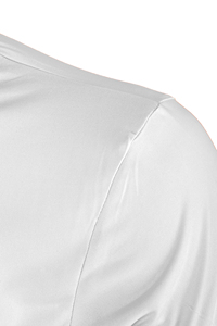 เสื้อยืดคอกลมผู้ชาย 140 แกรม ผ้าไมโครโพลีเอสเตอร์ 100% สีขาว - Product Image 5