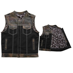 Chaleco de cuero de caza de invierno informal de alta calidad para hombre con cuatro bolsillos logotipo personalizado para viajes Camping Uso de fotógrafo - Product Image 1