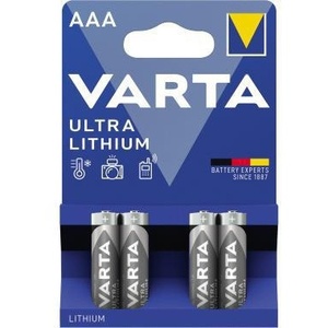 Pilas Primarias Varta Ultra Lithium AAA/Micro FR10G445 1,5V 4 Unidades/Paquete - Product Image 1