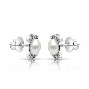 Elegantes Pendientes de Perlas de Plata 925 con Forma de Bola y Circonita, Modernos y Clásicos para Bodas, Compromisos, Fiestas o Regalos - Product Image 4