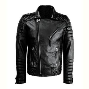 Vêtements de mode en cuir pour hommes Veste en cuir Veste de motards pour homme Manteau pour homme Veste de moto à col montant pour hommes - Product Image 1