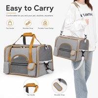 Sac de transport pour animaux de compagnie à parois souples, respirant, en maille, pour chat et chien, pour petits animaux
