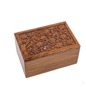 Urne en bois de rose faite à la main pour les cendres urne de crémation en bois pleine grandeur pour les cendres humaines gravées urne personnalisée pour chien chat - Product Image 4