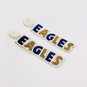 Pendientes con cuentas Tema Colección especial Venta caliente GS Eagle Bordado a mano Gota Cuelga Pendientes llamativos - Product Image 2