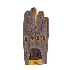 Gants de travail en cuir de mouton de qualité supérieure pour la conduite automobile avec trous d'aération et doublure douce, gants résistants. - Product Image 5