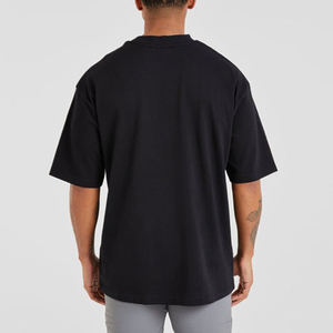 Camiseta de gran tamaño para hombre, diseño de logotipo personalizado, camiseta ligera con cuello redondo y hombros caídos para hombre - Product Image 6