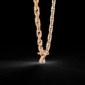 สร้อยคอเพชรแท้14K สำหรับผู้หญิงสร้อยคอพาร์เกอร์ประดับเพชรแท้ - Product Image 4