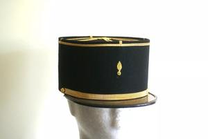Chic Olive <b>Green</b> French <b>Hat</b> with Soft Felt and Timeless Elegance Handmade Golden Embroidered French Kepi - Product Image 4