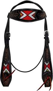 Cabestro y Pechera para Caballo de Cuero Genuino, Cómodos, con Cuentas Personalizadas, Diseños Occidentales Ligeros, Calidad Superior - Product Image 2