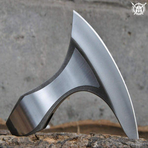 Cabeza de Hacha Vikinga de Acero con Alto Contenido de Carbono, Estilo Gotland, Industrial, Personalizable, para Acampar al Aire Libre, con Logotipo Personalizado, Filo de Corte de 16 cm, TV - Product Image 2