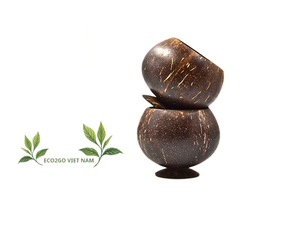 Tasse à noix de coco 100% naturelle, fabriquée à la main, polie à l'huile de noix de coco, durable, légère, durable, amicale - Product Image 3