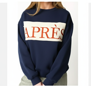 Sweat-shirt à col montant pour femme, personnalisé avec logo imprimé sur le devant, décontracté, hiver, en polaire, surdimensionné, manches longues, respirant, écologique - Product Image 1