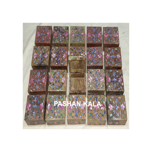 Estilo Popular hecho a mano patrón de lujo incrustaciones de esteatita Natural madreperla para cajas de almacenamiento de joyas fabricante y comprador - Product Image 1