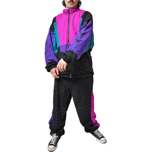 Logo personnalisé imperméable coupe-vent survêtements pour hommes 100% coton respirant motif solide extérieur veste pantalon ensemble 2026 - Product Image 4