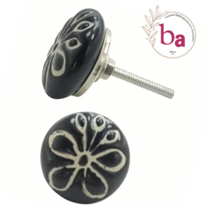 Beaux boutons et tirettes en céramique modernes pour armoires à tiroirs pour armoire commode chambre cuisine salle de bain ou salon utilisation - Product Image 1