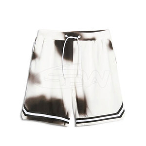 Pantalones cortos de gimnasio de tiro alto para hombre, ajuste seguro, cintura alta elástica con cordón y forro de malla transpirable para soporte durante el levantamiento - Product Image 1