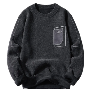 Polar Fleece Heavyweight Oversize Sudadera personalizada de cuello redondo Hombres Sudadera de algodón en blanco - Product Image 1