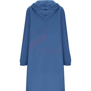 Sudaderas con capucha largas para mujer de calidad superior Tela de punto transpirable con cuello con capucha Venta caliente Técnicas impresas en línea - Product Image 3