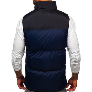 2025 nueva llegada logotipo personalizado sin mangas con capucha burbuja chaleco acolchado chaqueta chalecos cálido invierno hombres chaleco para hombres OEM mantenido - Product Image 3