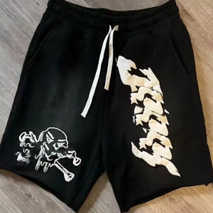 Pantalones cortos coloridos para hombres con logotipo personalizado Pantalones cortos con bolsillos French Terry 100% algodón Moda Street Men Shorts Pantalones cortos para hombres - Product Image 3