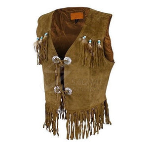 Gilet en cuir de cow-boy léger et respirant pour hommes Service OEM Prix raisonnable Gilet en cuir de cow-boy pour hommes en vente en ligne - Product Image 4