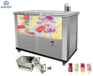Meilleure vente nouveau 4 moules automatique commercial en acier inoxydable Gelato glace sucette faisant de la machine à glace sucette à la crème glacée