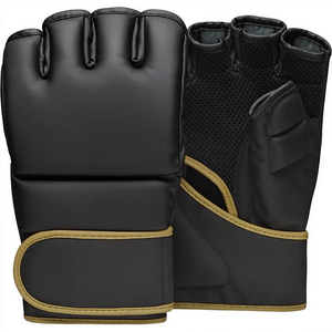 Guantes Profesionales de Entrenamiento de Boxeo MMA |   Guantes de Combate de Medio Dedo |   Ropa Deportiva Transpirable y Absorbente de Impactos para Artes Marciales - Product Image 1
