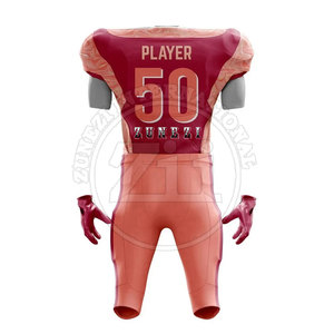 Nouveauté en stock, uniforme de football américain respirant, taille plus, manches courtes, vente en gros, équipe personnalisée - Product Image 2