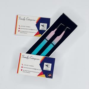 Pinzas Somofy Enterprises de Acero Inoxidable para Extensión de Pestañas, 90 Grados, 10 mm de Longitud, Punta Serrada, Duraderas, Precisión, con Logotipo - Product Image 5