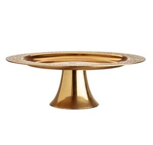 Base para Pastel de Metal Vintage con Bordes Decorativos, Perfecta para Bodas Rústicas, Fiestas Tradicionales y Eventos de Aniversario - Product Image 1