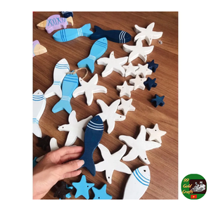 Adorno de pescado de madera, pescado de madera hecho a mano, Exportación artesanal de pescado de madera personalizada: sin terminar y pintado, precio competitivo - Product Image 4