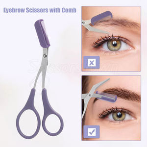 Ciseaux à cils polyvalents avec peigne pour la coupe des cils, la mise en forme des sourcils et plus encore - Product Image 4