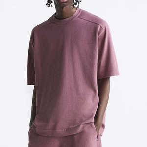 Camiseta de Hombros Caídos para Uso Diario, Corte Holgado y Cómodo, Tela Suave para Atuendos Casuales y Estilo Simple - Product Image 5