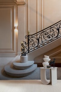 Fabriqué en Allemagne Photo Papier Peint Mural Villa Escalier Beige Crème Non Tissé Vinyle Premium Mural Décoration Maison-2,80x2,12 m - Product Image 3