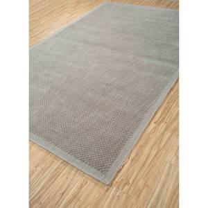 Alfombra Rectangular de Lana y Yute Tejida a Mano en Gris y Negro, Diseño Abstracto para Decoración del Hogar, Modelo Hwl-90 - Product Image 2