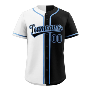 Camisetas lisas de béisbol con estampado personalizado, camiseta de béisbol azul, camiseta de béisbol barata con sublimación para hombre - Product Image 6