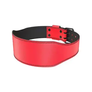 Hot Selling Custom Leather 4 Inch Back Support Weight Lifting Belt Top Quality Heavyweight Belts Good for Building Muscle