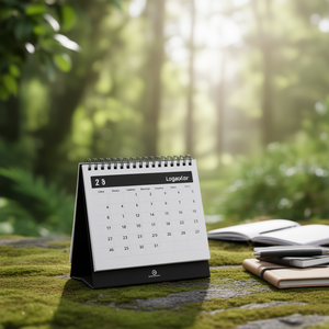 Libreta de Registro 223D DIN A5, 48 Hojas, Blanco y Negro, con Calendario - Product Image 3