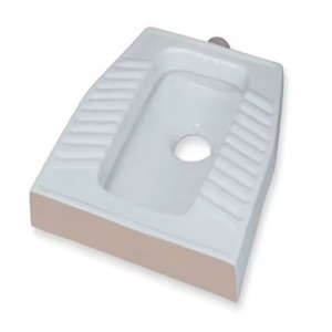 Vistaar Toilettes à squats orientaux WC monobloc en céramique blanche Articles sanitaires Design européen Utilisation de la salle de bain Qualité d'exportation indienne - Product Image 5