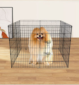 Valla de malla de alambre plegable para perros, Combinación libre de puerta de aislamiento, 6 paneles para interiores y exteriores, perros, cachorros, gatos, conejos, cercas para mascotas - Product Image 3