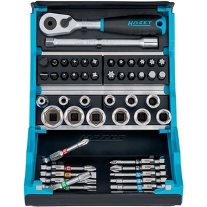 ชุดเครื่องมือ HAZET SmartCase 2200SC-2 ชุดบิตและซ็อกเก็ต 50 ชิ้น ชุดเครื่องมือ 6 ชิ้น สำหรับงานเจาะ/ไขควงปากแบน/ไขควงปากแฉก/ไขควงหัวแฉก/ไขควงหัวแฉกแบบแบน - Product Image 6