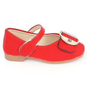 Girls Fancy <b>Pumps</b> (A2080) - <b>Red</b> - Product Image 2
