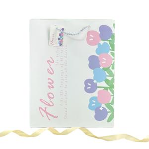 Elegant Tulip Flower <b>Gift</b> <b>Bag</b> | Premium Floral Paper <b>Bags</b>, Eco-Friendly, Durable Handles, Ideal for Weddings, Parties (Style 04) - Product Image 1