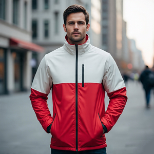 Ropa deportiva Stand Collar Training Running Soft-Shell Jacket Hombres Zip Up Rain Coat Hombre Quick Dy Trekking Chaquetas Hombres - Product Image 6