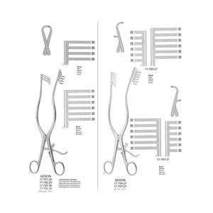 Retractor Manual de Acero Inoxidable Adson, 6x6 Puntas, 27 cm, Retractores Quirúrgicos Autoclavables, Juego de Instrumentos de Retención - Product Image 1